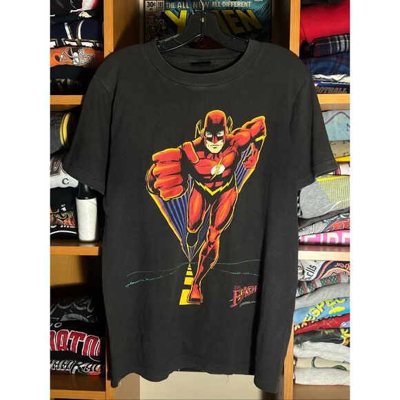 Vintage 90s Changes DC Comics The Flash Double Sided Tee - Picture 1 of 7